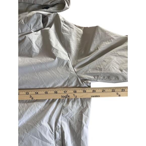 Uniqlo Jacket Reversible Full Zip Parka Womens Size Small Black Gray Hoodie - Picture 9 of 11